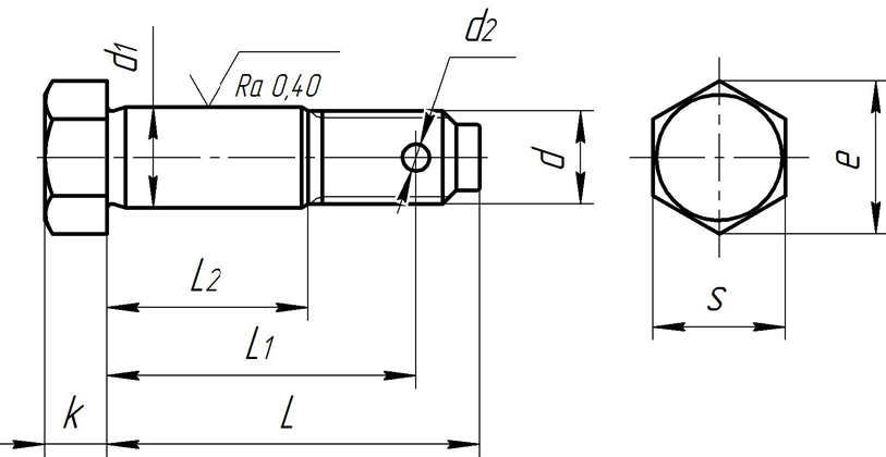 Конструкция призонного болта
